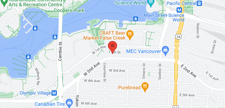 map of 519 159 W 2ND AVENUE